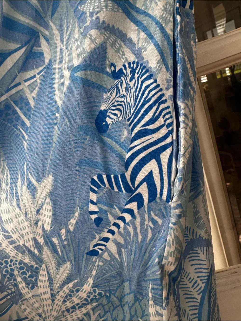 NEW SHERIDAN FRENCH parker dress in french blue zebra soiree - Picture 6 of 10